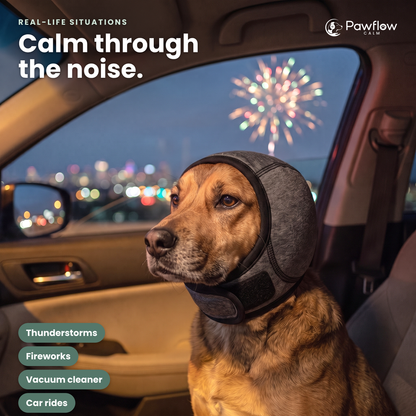 Calm through the noise: thunderstorms, fireworks, car rides